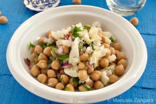 Salada de Bacalhau e Grão Recipe