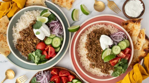 Ground Beef Keema Rice Bowl Recipe
