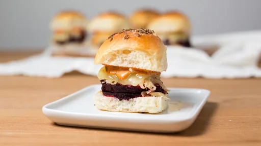 Vegetarian Beet Reuben Sliders Recipe