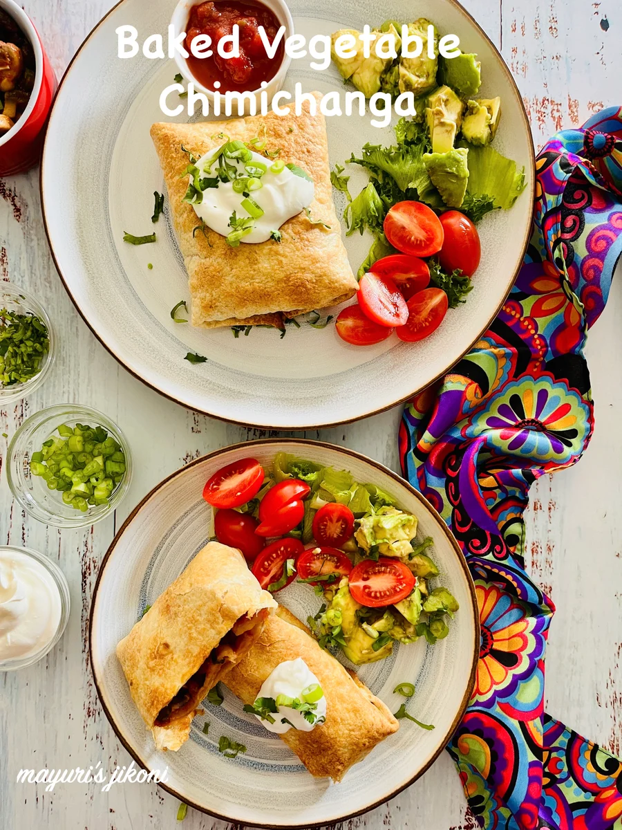 BAKED VEGETABLE CHIMICHANGA