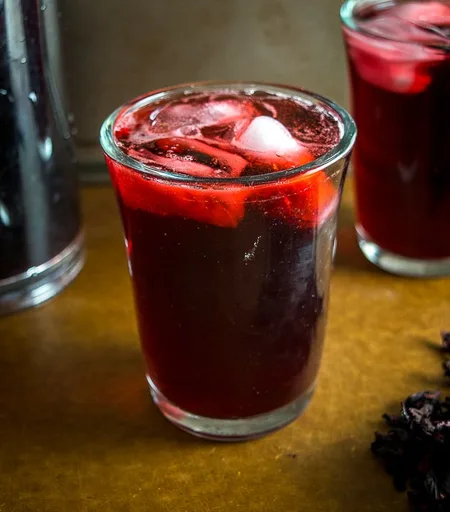 Agua de Jamaica -- Hibiscus Iced Tea
