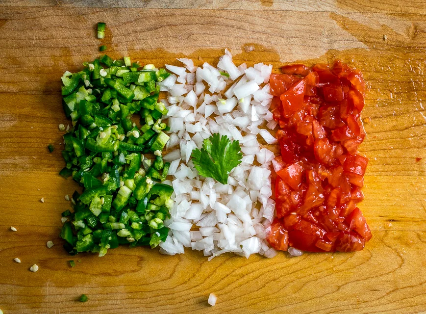 Mexican Scrambled Eggs -- Huevos a la Mexicana