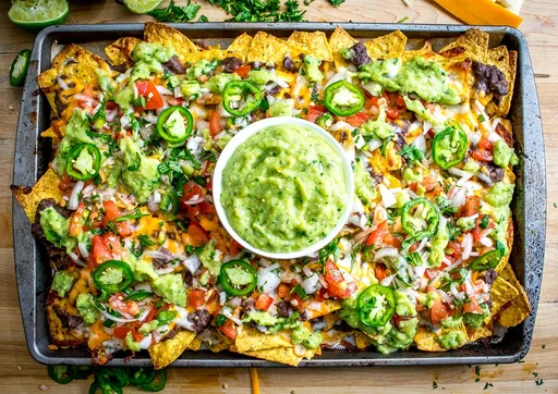 Nachos picantes de judías negras
