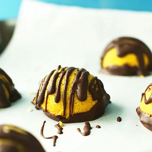 Dark Chocolate Golden Milk Macaroons