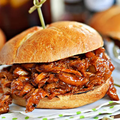 Receta de pollo desmenuzado a la barbacoa