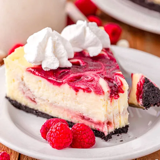 White Chocolate Raspberry Cheesecake