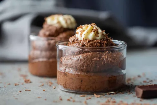 Mus de chocolate sin huevo