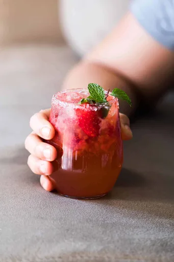 Mint Strawberry Moscow Mule