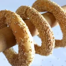 Greek Sesame Bread rings recipe (Koulouri Thessalonikis)