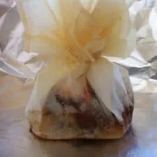 Pork Pouches with Potatoes, Peppers, Onions (Xoirino Kleftiko or Exohiko)