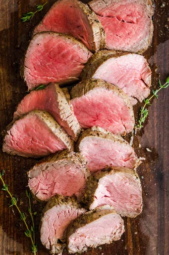 Solomillo de ternera asado