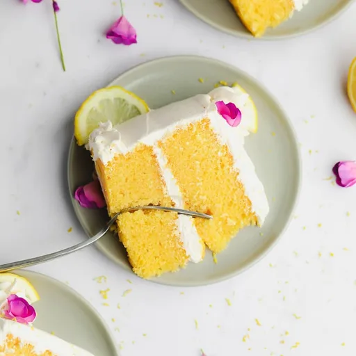 Pastel vegano de limón