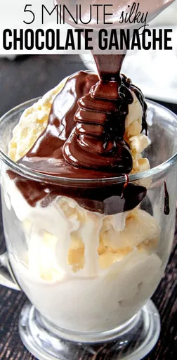 Easy Chocolate Ganache Glaze