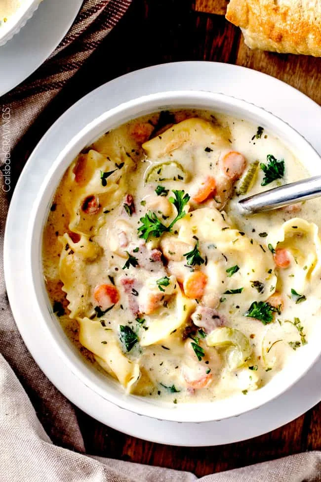 White Bean Tortellini Soup