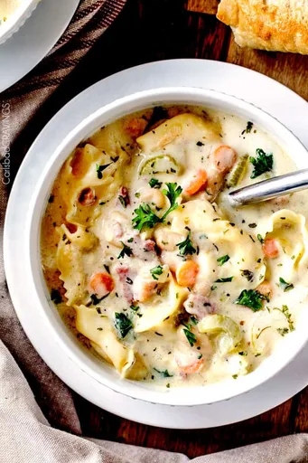 White Bean Tortellini Soup