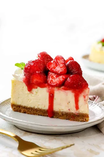 Homemade Strawberry Cheesecake