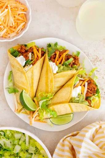 Receta de tacos de pavo picado