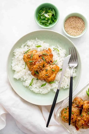 Muslos de pollo con miel picante