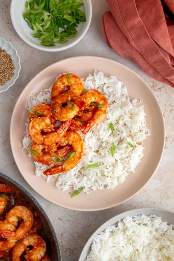 Receta de camarones al kétchup