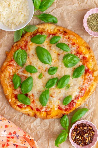 Pizza de pan naan