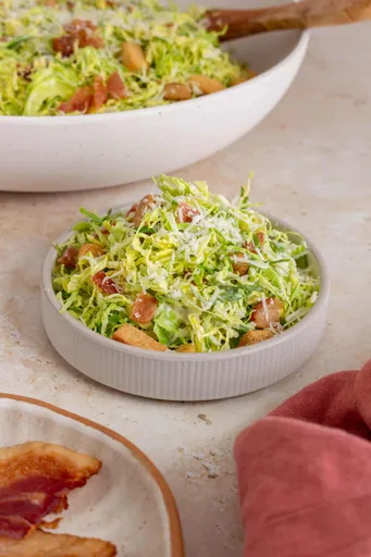 Shaved Brussels Sprouts Caesar Salad Recipe