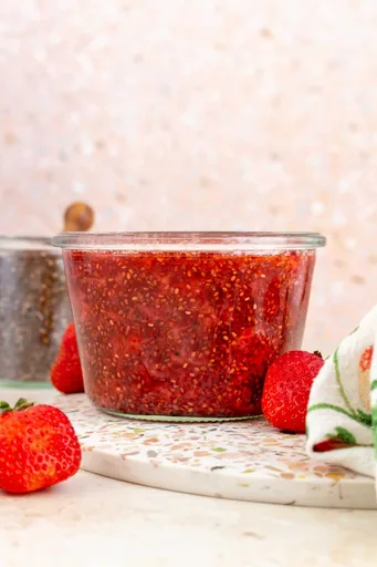 Receta de mermelada de fresa con chía
