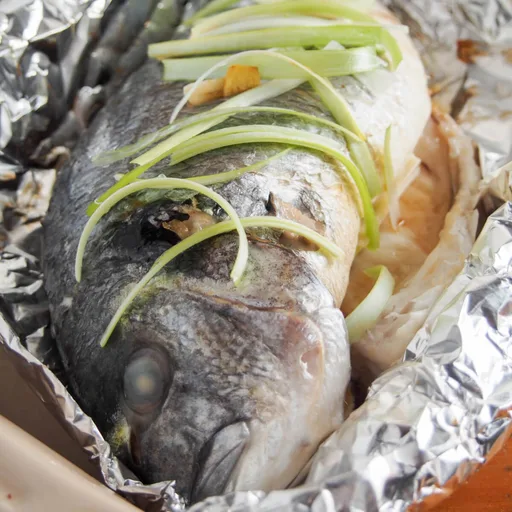 Pescado al horno al estilo chino