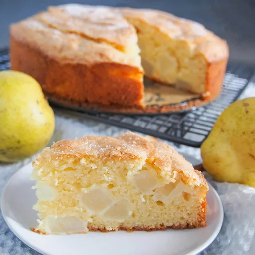 French pear cake