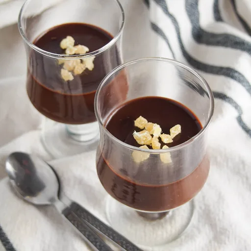 Crema de chocolate sin horno con jengibre