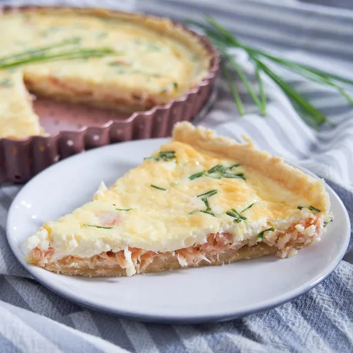 Quiche de salmón ahumado