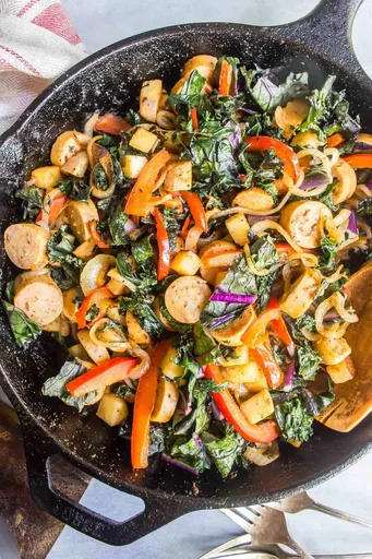 Keto Hash with Kielbasa