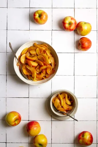 Manzanas al bourbon