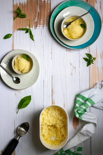 Lemon Basil Granita