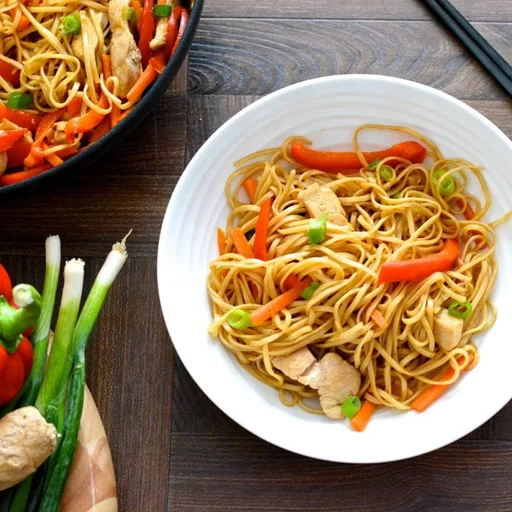 Receta de pollo chow mein