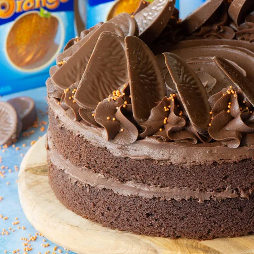 Tarta de chocolate y naranja