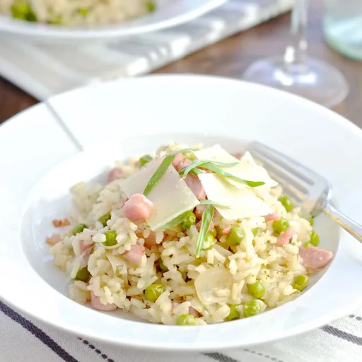 Pancetta, Pea & Manchego Cheese Risotto