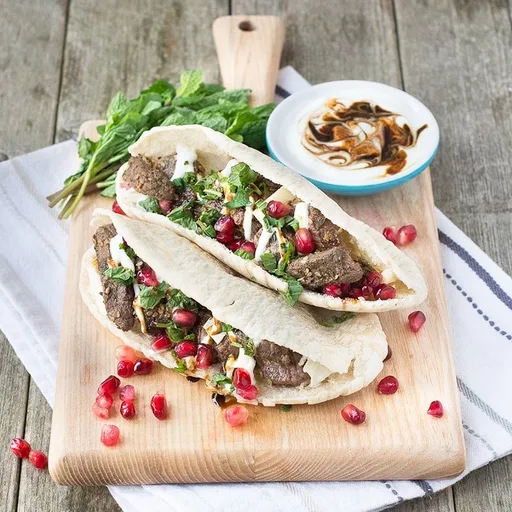 Za'atar Lamb Pittas