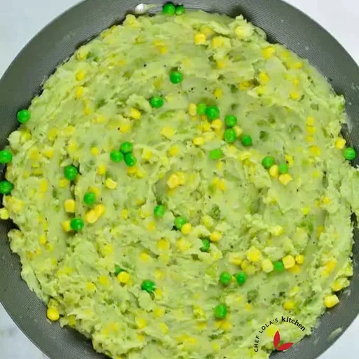 African Irio (Mashed potatoes, corn and peas)