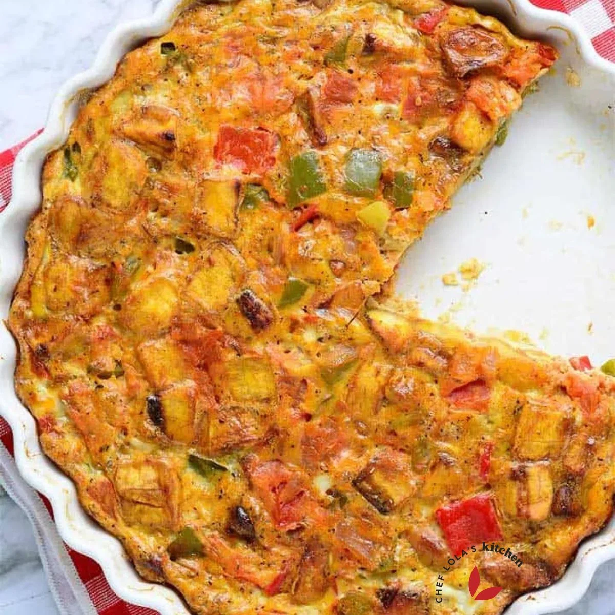 Baked Plantain and Egg Frittata