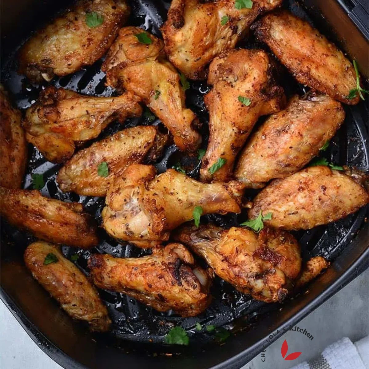Air fryer frozen chicken wings