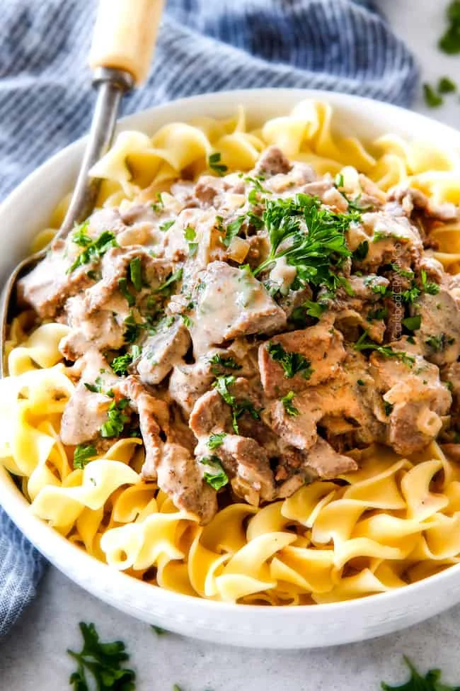 Slow Cooker Beef Stroganoff