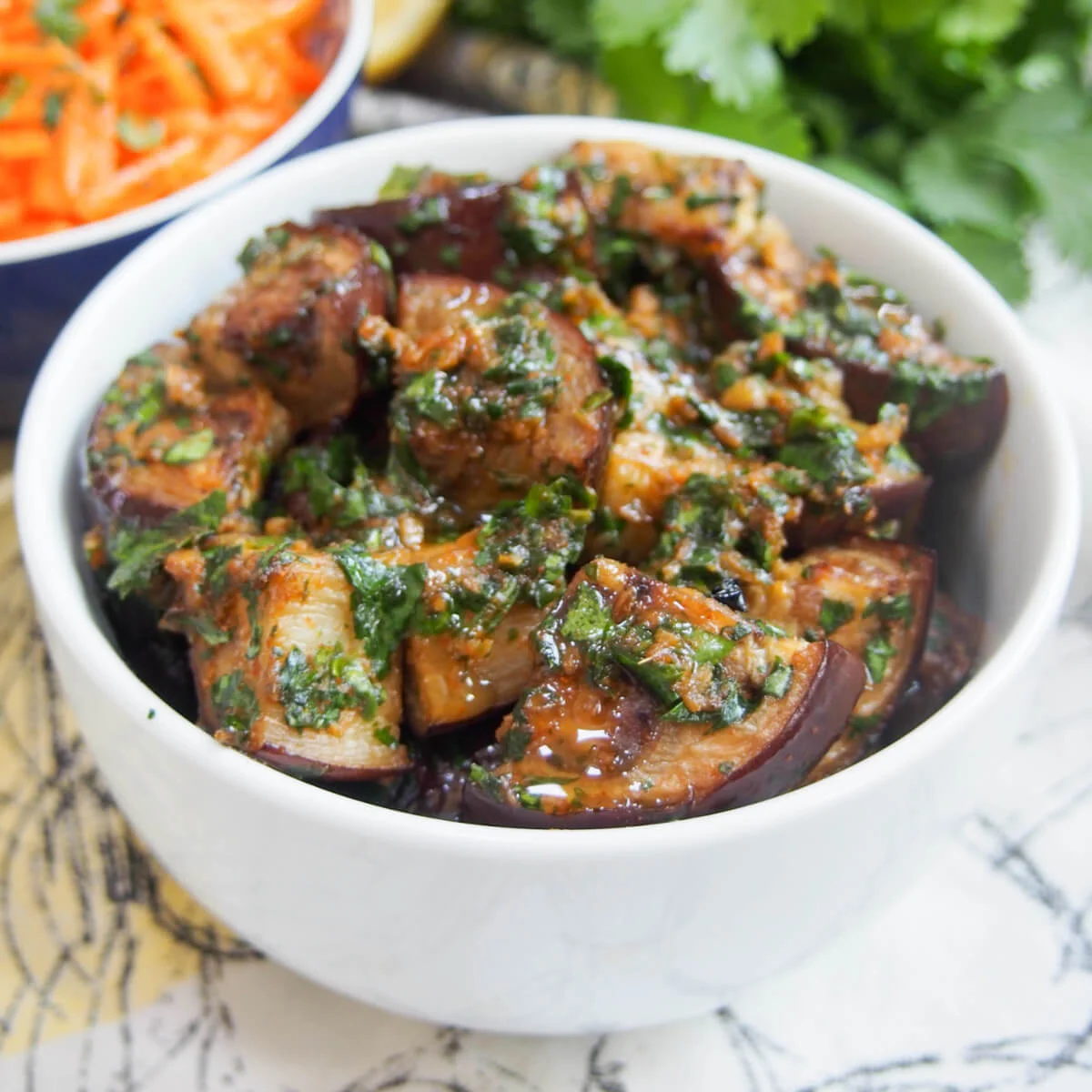 Moroccan eggplant with chermoula