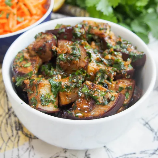 Berenjena marroquí con chermoula