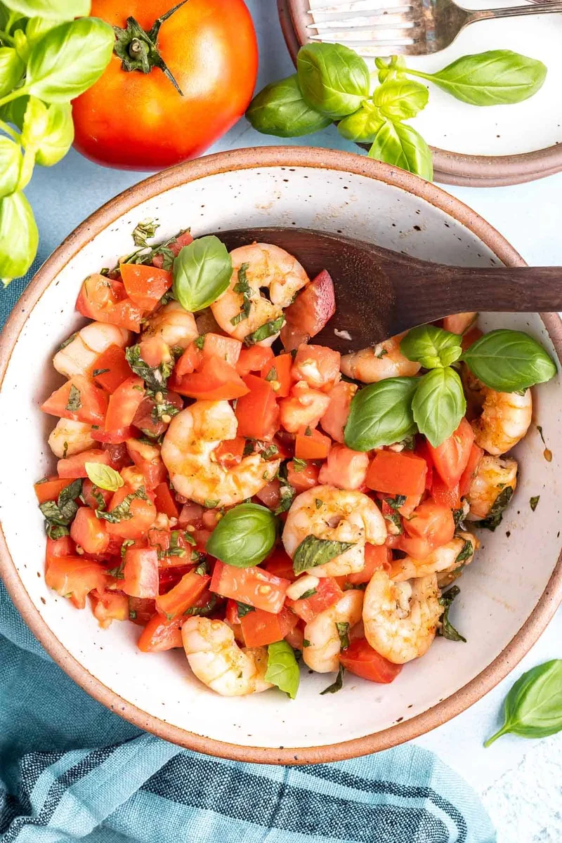 Grilled Shrimp Bruschetta