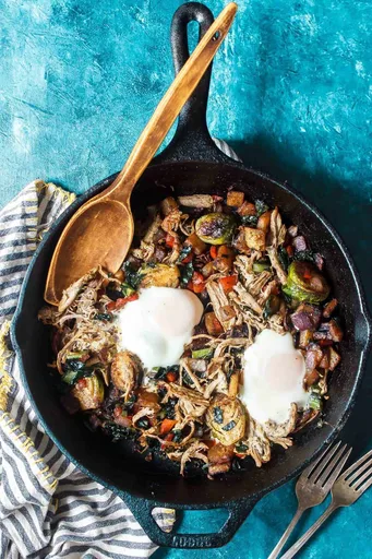 Keto Breakfast Hash with Pulled Pork