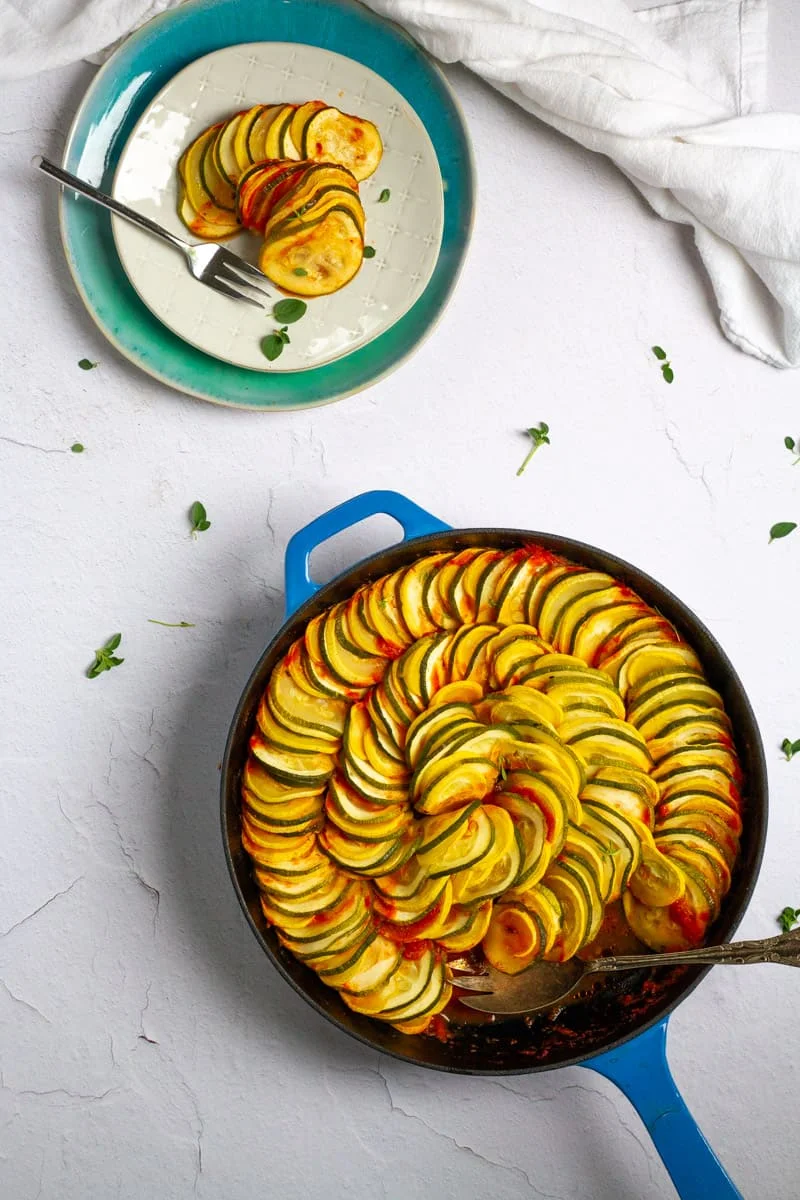 Baked Zucchini and Squash