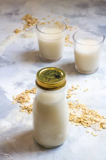 Bebida de avena y leche de coco