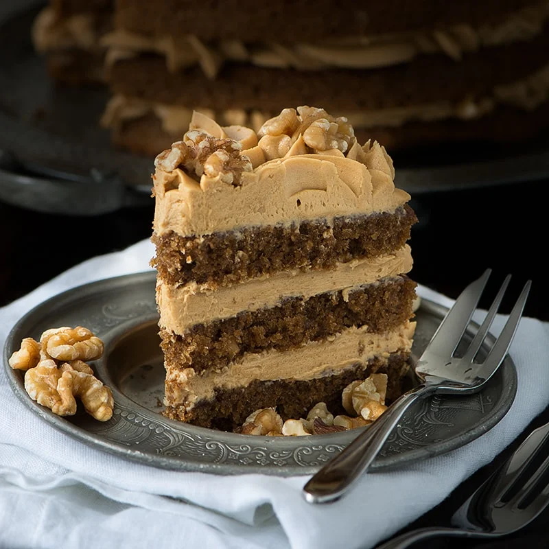 Coffee & Walnut Cake