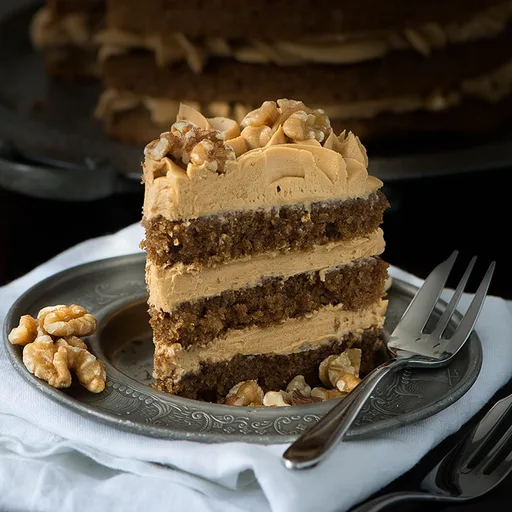 Coffee & Walnut Cake