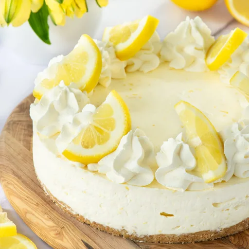 Tarta de queso con limón fácil (sin horno)
